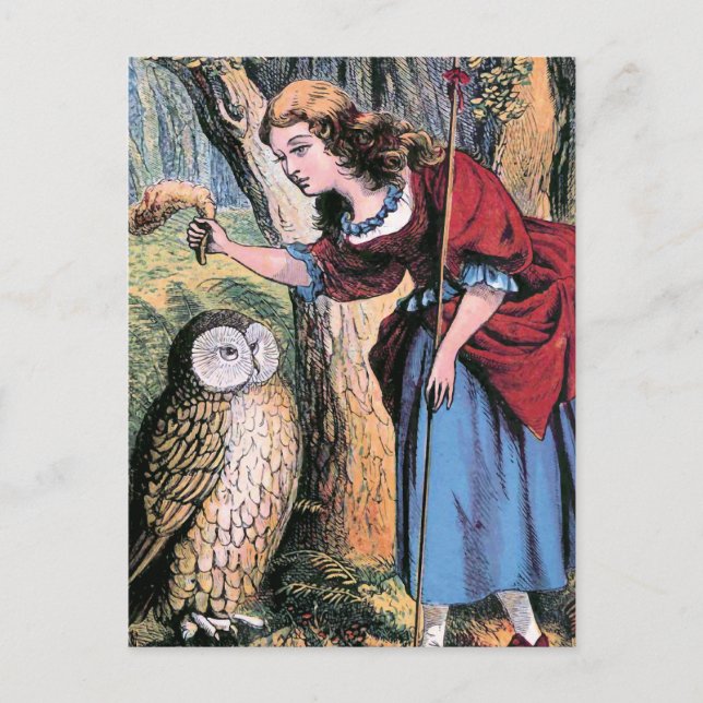 Postal "Bo-Peep y el búho" (Anverso)