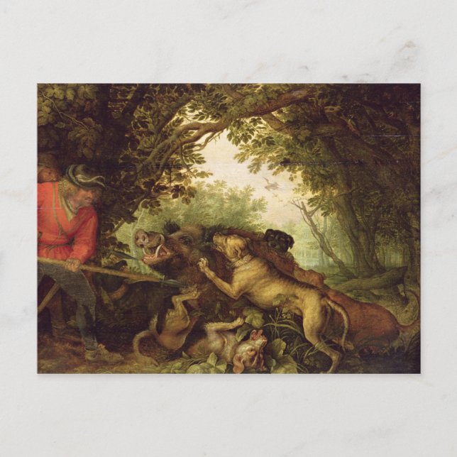 Postal Boar Hunt, 1611 (Anverso)