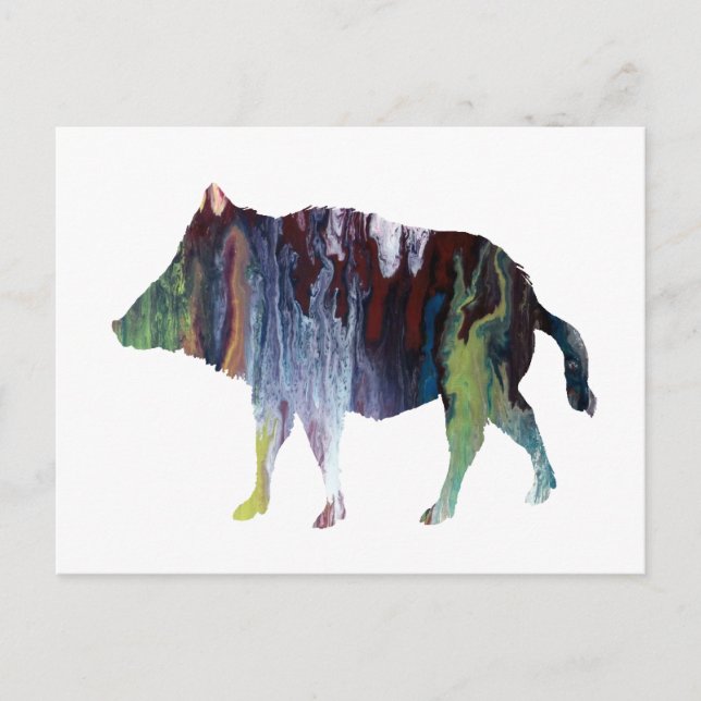 Postal Boar salvaje (Anverso)