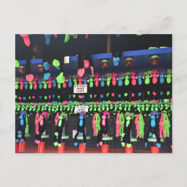 Postal Boardwalk Game Primas Rehoboth Beach Delaware DE (Anverso)