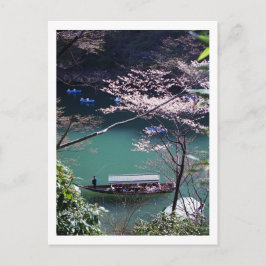 Postal Boating de primavera en Arashiyama