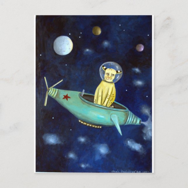 Postal Bob espacial (Anverso)
