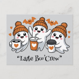 Postal boba espeluznante, boo de Kawaii, adorable hallowe