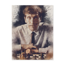 Bobby Fischer ✪ arte estético de agua para el ajed