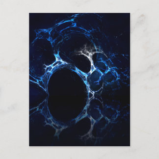 Postal Boca de la cueva azul iluminada por la luna, arte 
