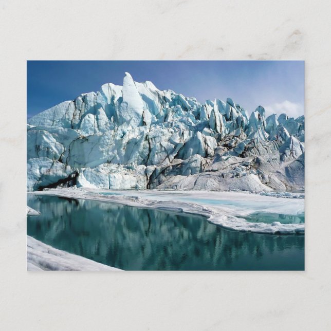 Postal Boca del glaciar Matanuska en Alaska (Anverso)