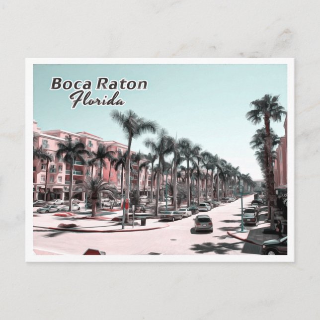POSTAL BOCA RATON - PALM BEACH FLORIDA (Anverso)