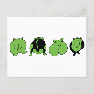 Postal Bocas de Hamster Verde