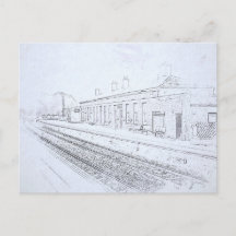 Boceto de la Estación de Ferrocarril de Todmorden,