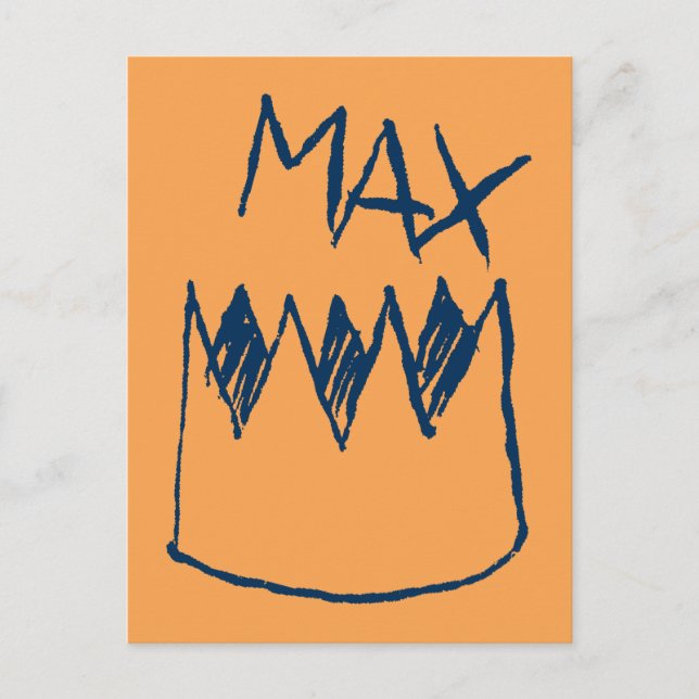 Postal Boceto de Max y Corona (Anverso)