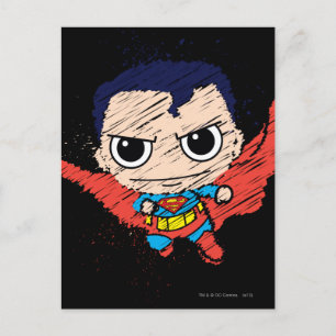 Postal Boceto de Mini Superman