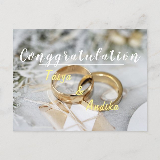 Postal boda (Anverso)