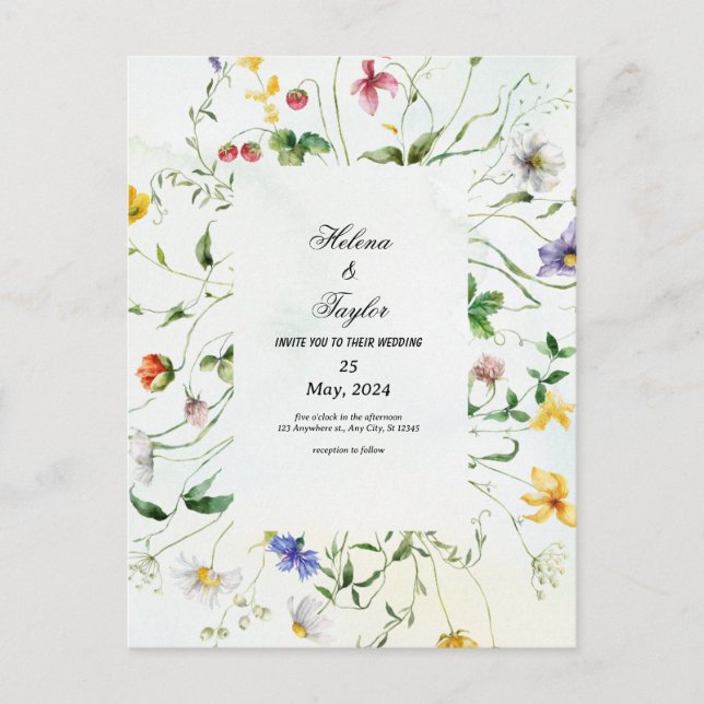 Postal boda (Anverso)