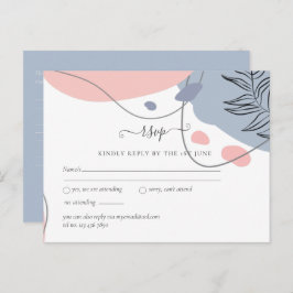 Postal Boda abstracta moderna escandinava Japandi