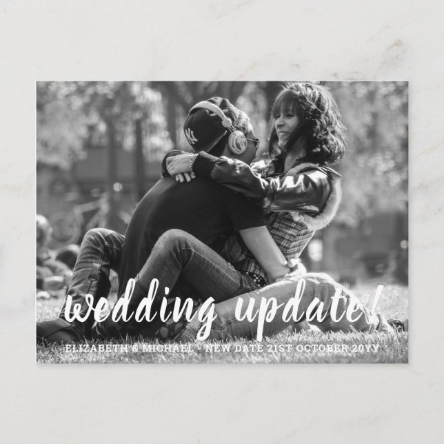 Postal BODA ACTUALIZACIÓN Cambios Carta Boda de fotos PRE (Anverso)