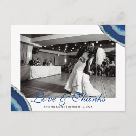 Postal Boda azul de la Marina. | Agate Photo