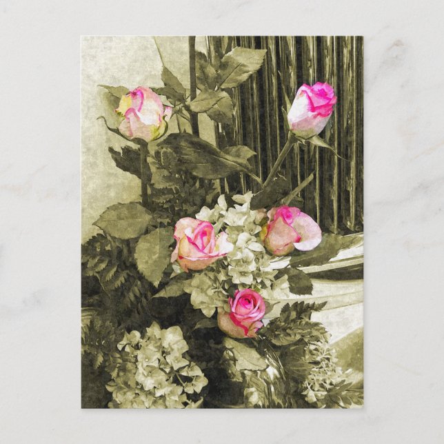 Postal Boda Bouquet (Anverso)