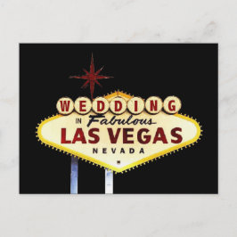 Postal Boda Brillante En La Fabulosa Postcard De Las Vega
