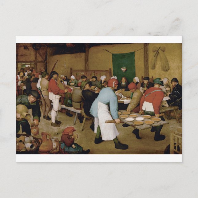Postal Boda campesina de Pieter Bruegel, el anciano (Anverso)