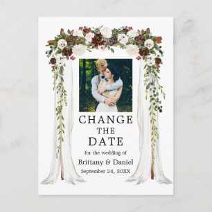 Postal Boda Canopy Green Forest Floral Change The Date