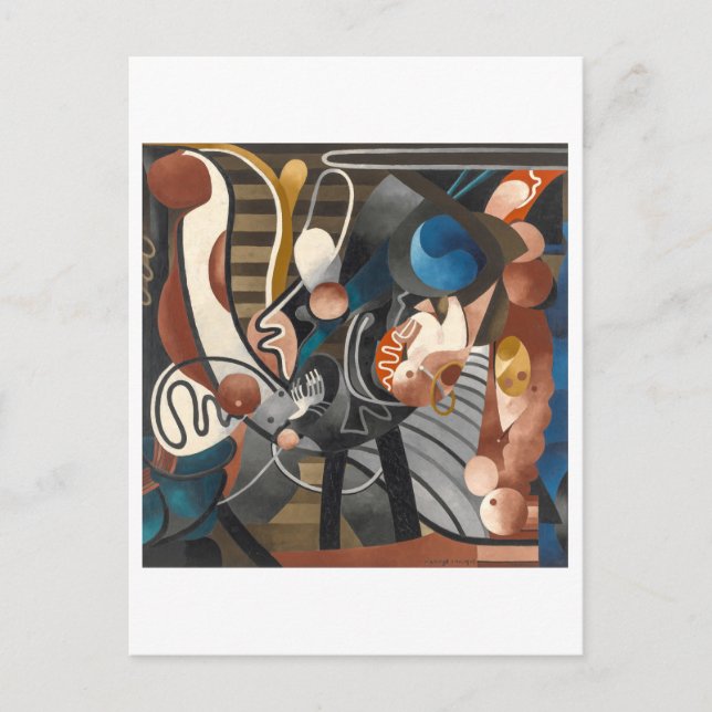 Postal Boda cómica | Francis Picabia | (Anverso)