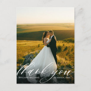 Postal boda con estilo fotográfico personalizado gracias