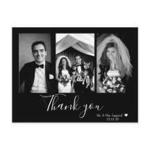 Boda con script de moda por escrito Gracias