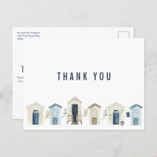 Postal Boda costera en la playa gracias