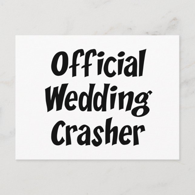 Postal Boda Crasher (Anverso)
