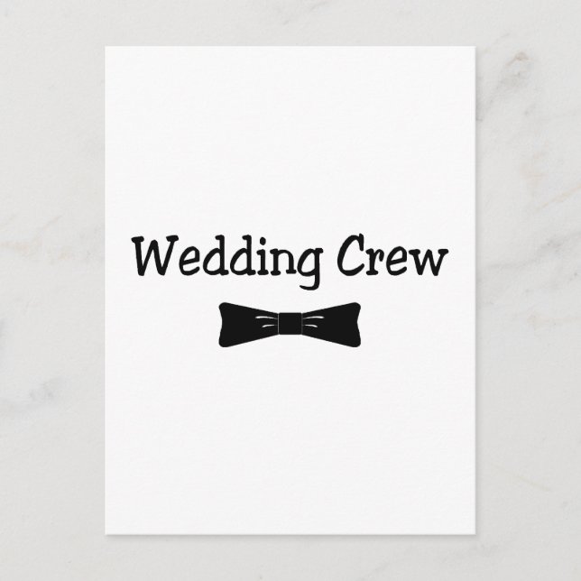 Postal Boda Crew Bowtie (Anverso)