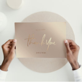 Postal Boda de bronce Gracias Cartas Elegantes Guión