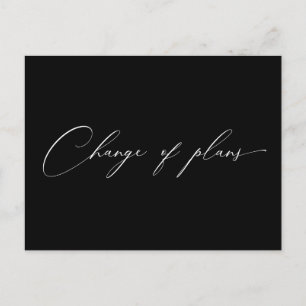 Postal boda de cambios de script muy elegante