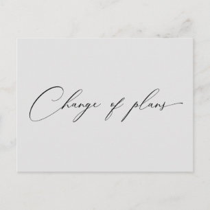 Postal boda de cambios de script muy elegante