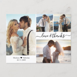 Postal Boda de Collage de Script Elegante de Presupuesto 