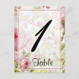 Postal Boda de color rosa rosa rosa rosa rosado añejo Núm