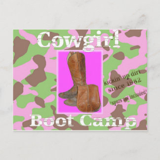 Postal Boda de Cowgirl