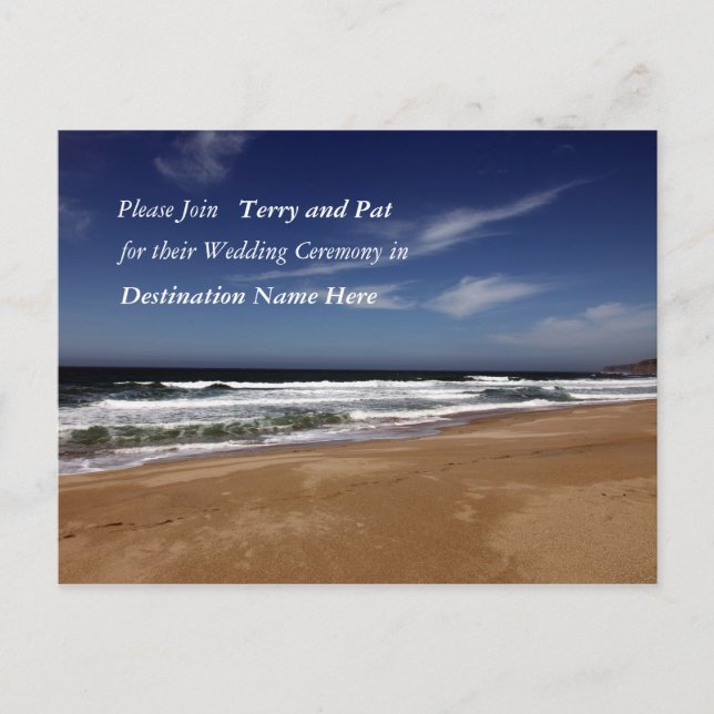 Postal Boda de destino (Anverso)