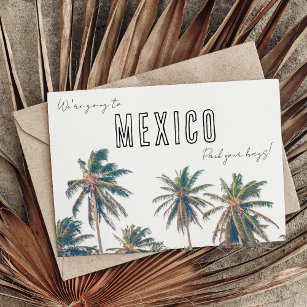 Postal Boda de destino tropical de México salva la fecha