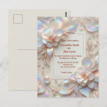 Boda de flores de rosa romántica