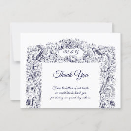 Postal Boda de Flores Silvestres y Pájaros y Mariposas