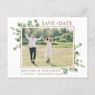 Postal Boda De Fotografía Botánica Eucalyptus Ahorra La F