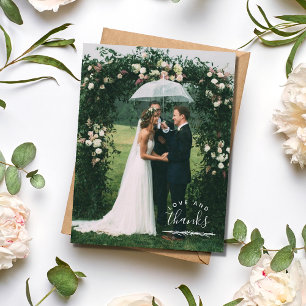 Postal Boda de fotos de amor y agradecimiento gracias a l