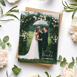 Postal Boda de fotos de amor y agradecimiento gracias a l