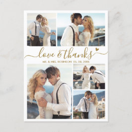 Postal Boda de fotos de Budget Love and Gracias