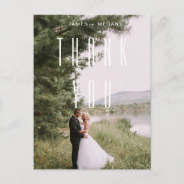Postal Boda de fotos de diseño Minimalista moderno Gracia