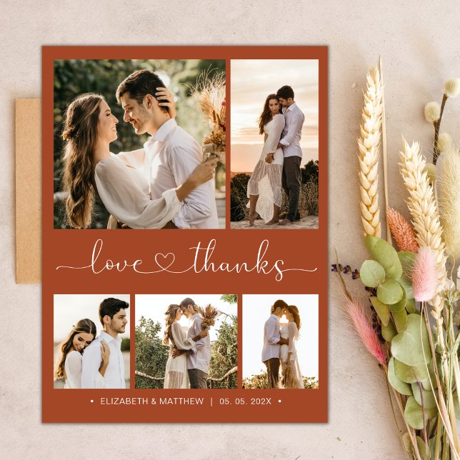 Postal Boda de fotos de script de presupuesto Gracias Pos (Subido por el creador)