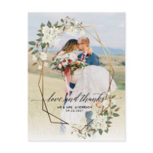 Boda de fotos del marco Geo Gold Magnolia Gracias