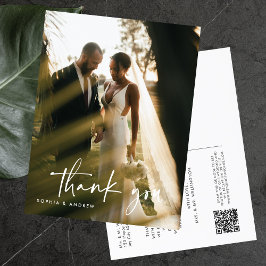 Postal Boda de galería de fotos de código QR de escritura