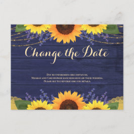 Postal Boda de girasol de madera de la marina rusa cambia