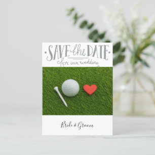 Postal Boda de golf Ahorra la fecha